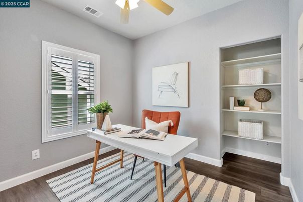 Home Office, Interior, Wood Texture Flooring