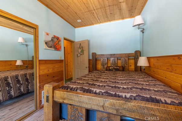 Bedroom, Interior, Wooden Ceilings, Wood Texture Flooring, Wooden Walls