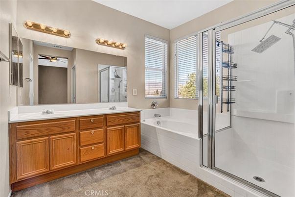 Bathroom, Dual Sink Vanities, Glass Shower, Interior