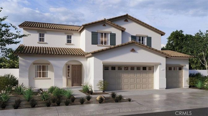 Attached, Exterior, Facade, Spanish Mediterranean