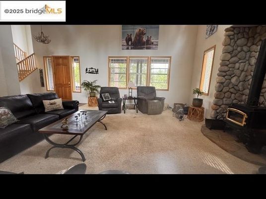 Fireplace, Interior, Living room, Stone Walls