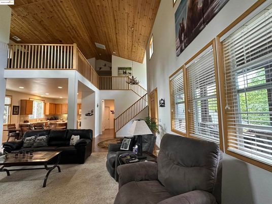 Interior, Kitchen, Living room, Recessed Lighting, Wooden Ceilings, Wood Texture Flooring
