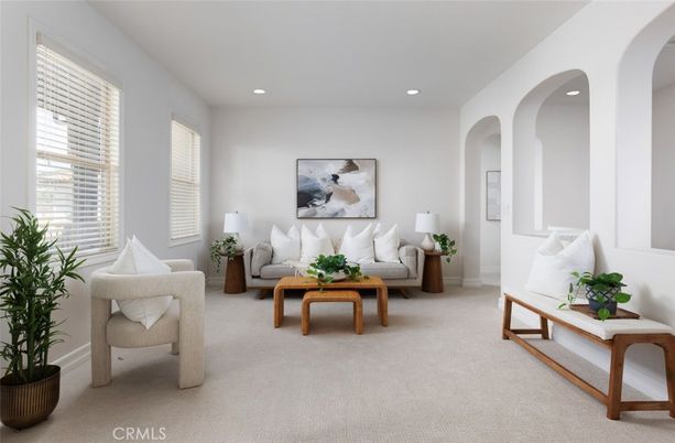 Interior, Living room, Recessed Lighting