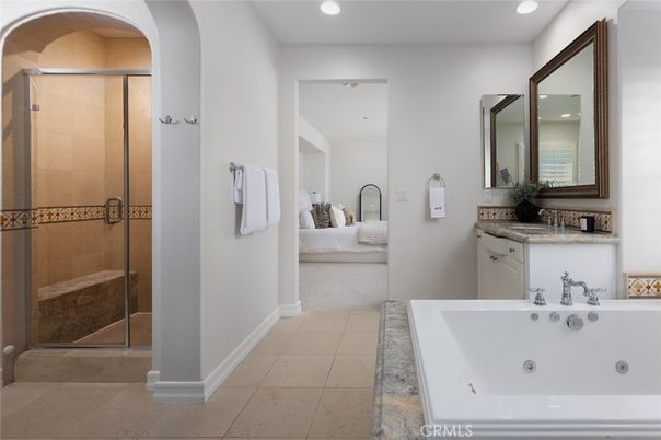 Bathroom, Bedroom, Glass Shower, Interior, Recessed Lighting