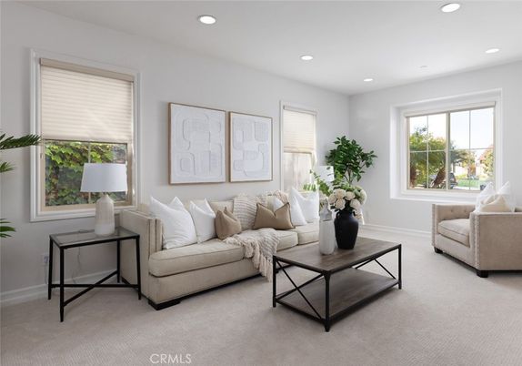 Interior, Living room, Recessed Lighting