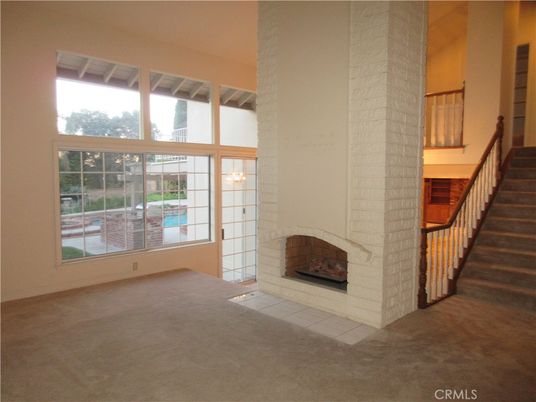 Empty room, Fireplace, Interior