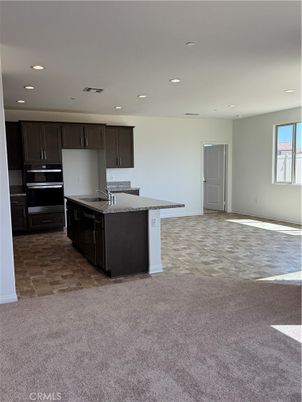 Empty room, Interior, Kitchen, Recessed Lighting