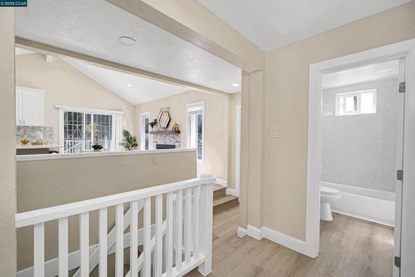 Bathroom, Interior, Recessed Lighting, Wood Texture Flooring