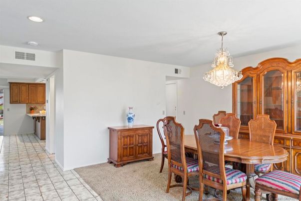 Chandelier, Dining room, Interior, Recessed Lighting