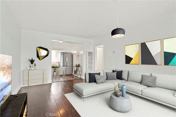 Interior, Living room, Pendant Lights, Wood Texture Flooring