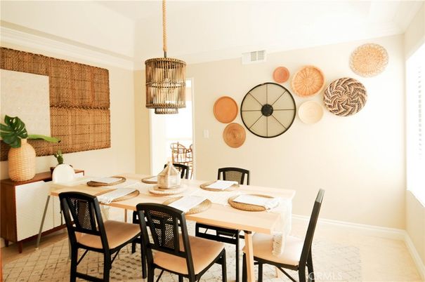 Dining room, Interior, Pendant Lights