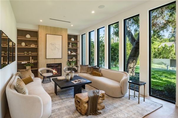 Fireplace, Interior, Living room, Recessed Lighting