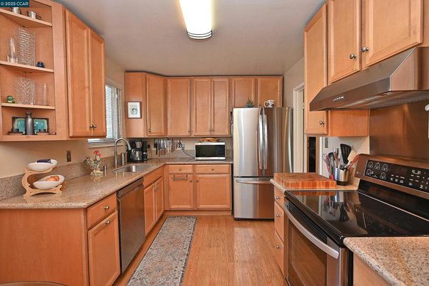 Interior, Kitchen, Wood Texture Flooring