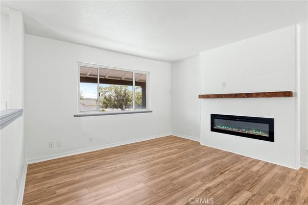 Empty room, Fireplace, Interior, Wood Texture Flooring