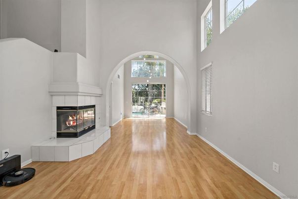 Fireplace, Interior, Wood Texture Flooring