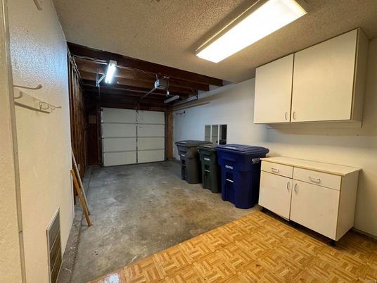 Garage, Interior, Wood Texture Flooring