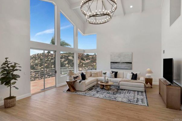 Fireplace, Interior, Living room, Pendant Lights, Recessed Lighting, Wood Texture Flooring