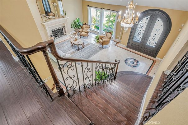 Chandelier, Dining room, Fireplace, Interior, Living room, Wood Texture Flooring