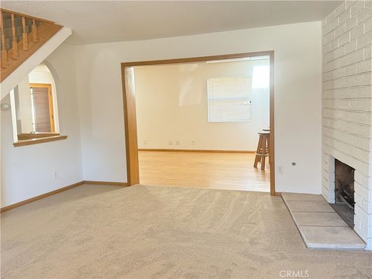 Empty room, Fireplace, Interior, Wood Texture Flooring