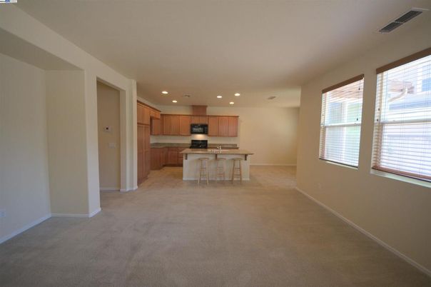 Empty room, Interior, Kitchen, Recessed Lighting