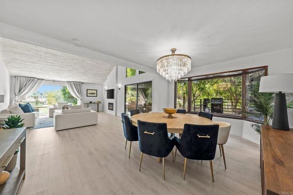 Chandelier, Dining room, Interior, Living room, Wood Texture Flooring