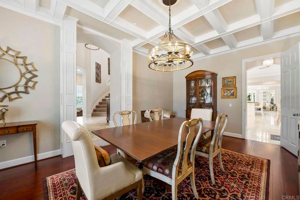 Chandelier, Dining room, Interior, Pendant Lights, Wood Texture Flooring