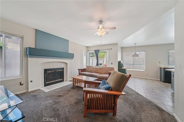 Fireplace, Interior, Living room, Pendant Lights