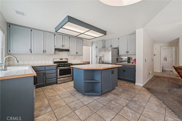 Interior, Kitchen, Stainless Steel Appliances, Tile Countertops