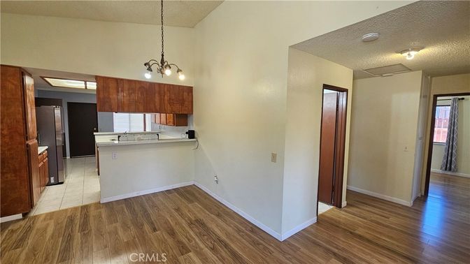 Chandelier, Interior, Kitchen, Pendant Lights, Wood Texture Flooring