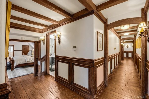 Bedroom, Interior, Wooden Beams, Wood Texture Flooring