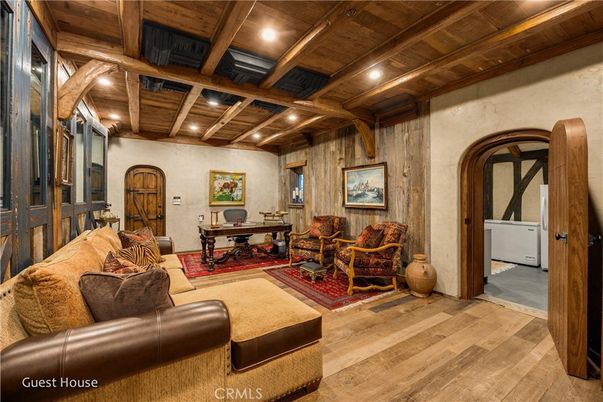 Interior, Living room, Recessed Lighting, Wooden Beams, Wooden Ceilings, Wood Texture Flooring, Wooden Walls