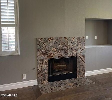 Fireplace, Interior, Wood Texture Flooring