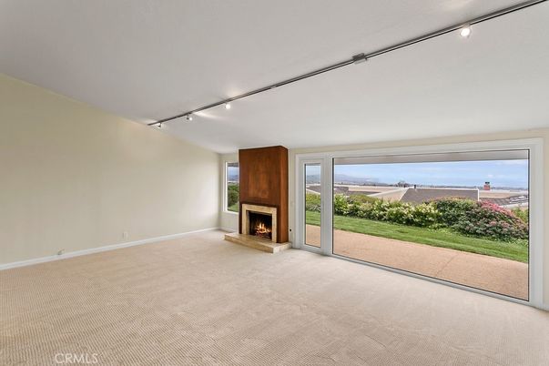 Empty room, Fireplace, Interior
