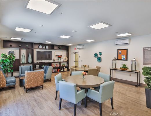 Dining room, Interior, Living room, Recessed Lighting, Wood Texture Flooring