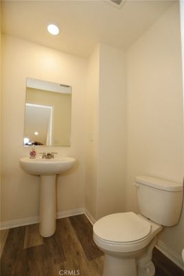 Bathroom, Interior, Recessed Lighting, Wood Texture Flooring