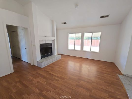 Empty room, Fireplace, Interior, Wood Texture Flooring
