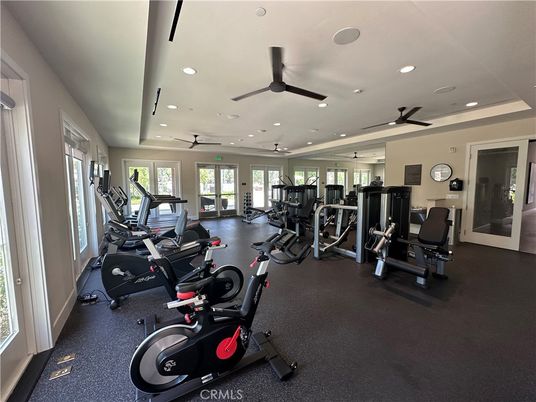 Fitness Equipment, Gym, Interior, Recessed Lighting