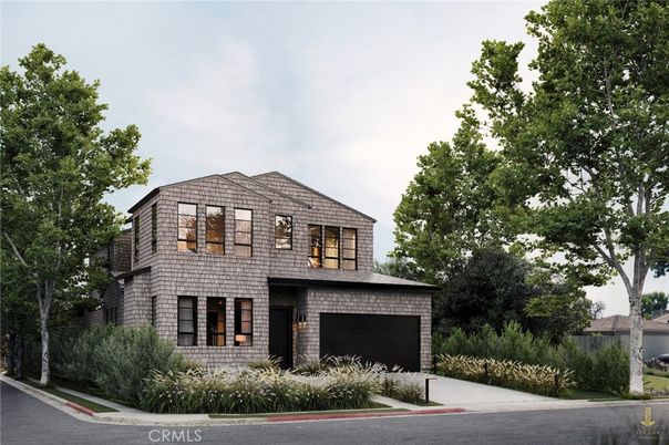 Attached, Exterior, Facade, Brick Facade, Modern