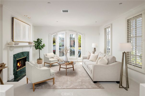 Fireplace, Interior, Living room, Recessed Lighting