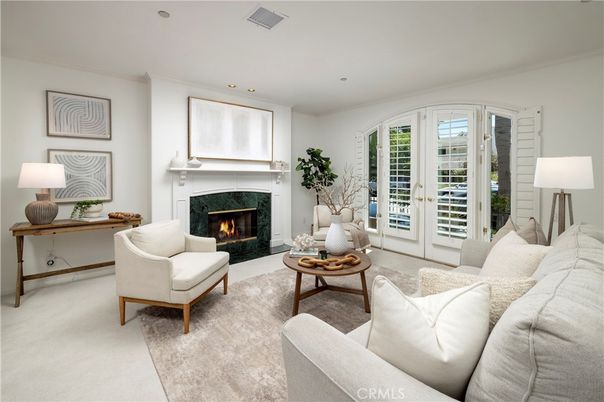 Fireplace, Interior, Living room, Recessed Lighting