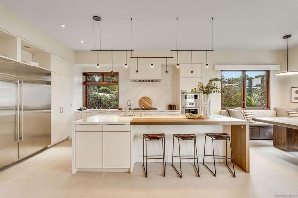 Interior, Kitchen, Pendant Lights, Recessed Lighting, Stainless Steel Appliances