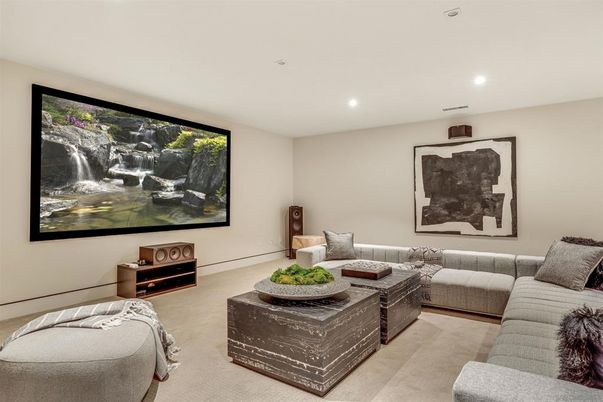 Interior, Living room, Recessed Lighting