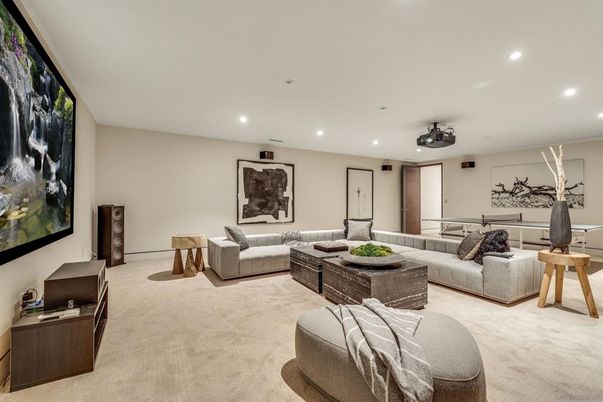 Interior, Living room, Recessed Lighting