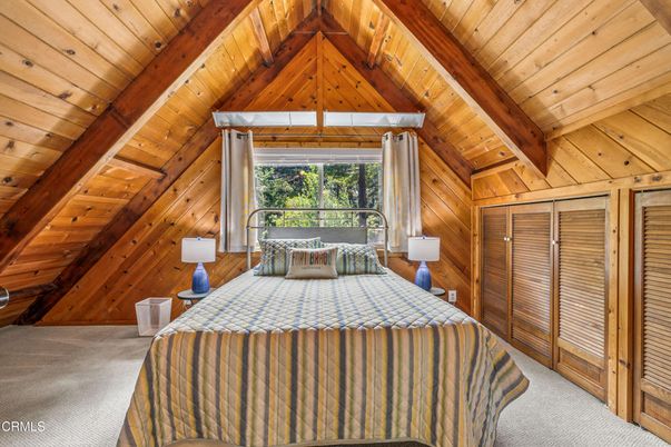 Bedroom, Interior, Wooden Beams, Wooden Ceilings, Wooden Walls