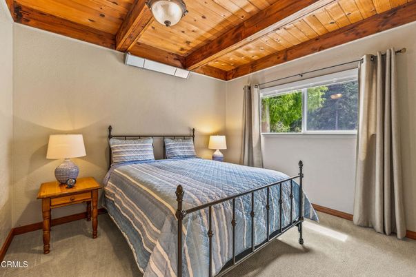 Bedroom, Interior, Wooden Beams, Wooden Ceilings