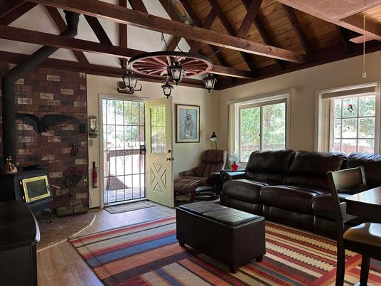 Interior, Living room, Stone Walls, Wooden Beams, Wooden Ceilings, Wood Texture Flooring