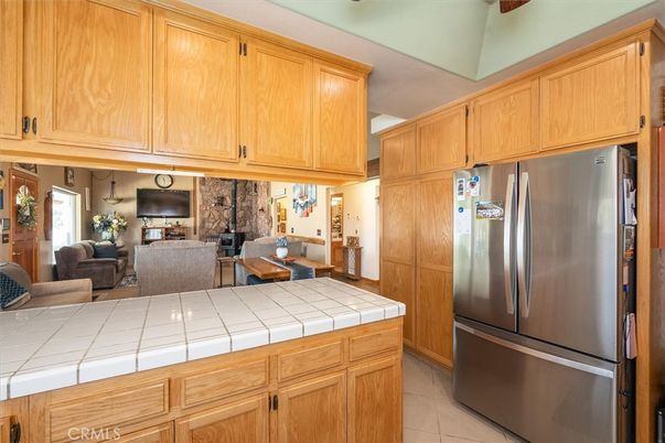 Interior, Kitchen, Living room, Tile Countertops