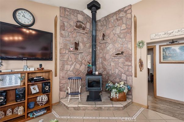 Fireplace, Interior, Stone Walls