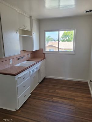 Bathroom, Interior, Tile Countertops, Wood Texture Flooring