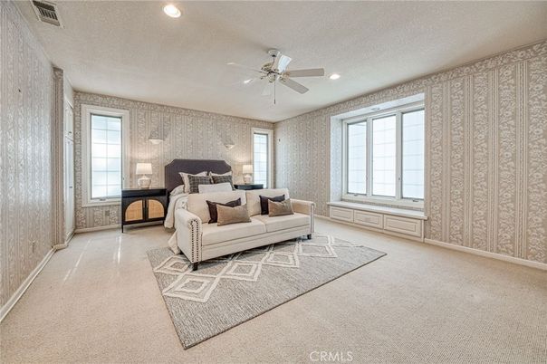 Bedroom, Interior, Recessed Lighting